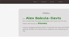 Desktop Screenshot of alexbakuladavis.com