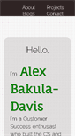 Mobile Screenshot of alexbakuladavis.com